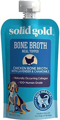 Solid Gold Turkey Bone Broth For Dogs - Grain Free Dog Food Topper Rich In Collagen And Superfoods - Nutrient Dense Dog Gravy Topper For Dry Food - Promotes Gut Health And Hydration - 12 Pack -Zoo Shop 41Tdtwt2f3L. AC