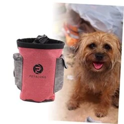 Ipetboom Dog Puppy Travel Bag Food Pouch Training Snack Bag Pet Travel Supplies Pet Supplies Food Bag Food Treat Pouch Pet Food Treat Pouch Pet Bag Red The Pet Treat Pouch Pet Treat Pouch -Zoo Shop 41TgD3cJbJL