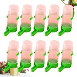 NOGRAX Parakeet Food Pet Bird Supplies 10PCS Medium Size Automatic Bird Parrot Feeding Cup Portable Feeder Cup Parrot Drinking Cup Bird Supplies Water Feeder (Color : Green, Size : 3.5x10.5cm) -Zoo Shop 41TgVfPu4ML