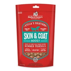 Stella & Chewy’s – Stella’s Solutions Skin & Coat Boost – Grass-Fed Lamb & Wild-Caught Salmon Dinner Morsels – Freeze-Dried Raw, Protein Rich, Grain Free Dog Food – 13 Oz Bag