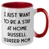 GENERIC Funny Russell Terrier Dog Gifts, I Just Want To Be A, Birthday Gifts, Two Tone 11oz Mug For Russell Terrier Dog From Friends, Dog Toys, Dog Collars, Dog Beds, Dog Food, Dog Treats -Zoo Shop 41TykVRE5oL