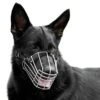 BronzeDog German Shepherd Dog Muzzle Wire Metal Basket Adjustable Leather Muzzle For Large Dogs (Size M) -Zoo Shop 41UL7ryZdiL
