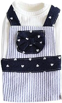 MaruPet Summer Sweet Puppy Doggie Stripes Printed Navy Wind Skirt Pet Dog Dress With Bowknot For Small, Extra Small Dog Teddy, Pug, Chihuahua, Shih Tzu, Yorkshire Terriers 31 MaruPet Summer Sweet Puppy Doggie Stripes Printed Navy Wind Skirt Pet Dog Dress With Bowknot For Small, Extra Small Dog Teddy, Pug, Chihuahua, Shih Tzu, Yorkshire Terriers -Zoo Shop 41ULv4vAgYL. AC