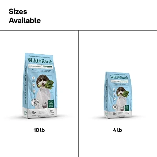 Wild Earth Vegan Dry Dog Food Performance Formula | Plant-Based Vegetarian Kibble | Wheat-Free, Allergen-Free, Veterinarian-Developed | Veggie Chick'n Kabob Flavor, 4lb Bag 7 Wild Earth Vegan Dry Dog Food Performance Formula | Plant-Based Vegetarian Kibble | Wheat-Free, Allergen-Free, Veterinarian-Developed | Veggie Chick'n Kabob Flavor, 4lb Bag - Image 5
