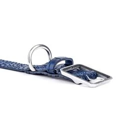 MyFamily Adjustable Dog Collar In Genuine Italian Made Leather, Antique Silver Metallic Finish, Comfortable And Durable, Handmade, Tucson Collection -Zoo Shop 41UZ2SvMuuL