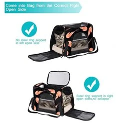 Pet Carrier Shrimp Pattern Sea Food Soft-Sided Pet Travel Carriers For Cats,Dogs Puppy Comfort Portable Foldable Pet Bag Airline Approved -Zoo Shop 41UlLeWh22S