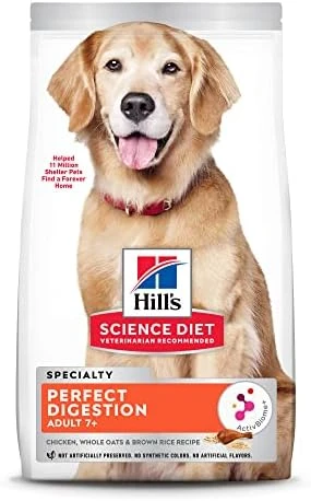 Hill's Science Diet Senior Adult 7+ Dog Dry Food, Perfect Digestion, Chicken Recipe, 12 Lb. Bag 8 Hill's Science Diet Senior Adult 7+ Dog Dry Food, Perfect Digestion, Chicken Recipe, 12 Lb. Bag - Image 6