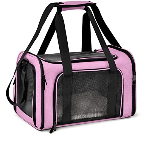 LEFEDA Dog Backpack Cat Transport Bag Pet Transport Bag Travel Bags Carrier For Cats Dog Accessories Pet Backpack Carrier (Color : Pink, Size : 50x34x34cm) 3 LEFEDA Dog Backpack Cat Transport Bag Pet Transport Bag Travel Bags Carrier For Cats Dog Accessories Pet Backpack Carrier (Color : Pink, Size : 50x34x34cm)