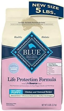 Blue Buffalo Life Protection Formula Natural Puppy Small Breed Dry Dog Food, Chicken And Oatmeal 5-lb Trial Size Bag -Zoo Shop 41V Voih6cL. AC