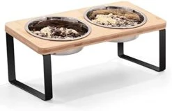 AKAOLA Cat Food Bowls Elevated Tilted 10°Raised Cat Bowls Whisker Friendly Food & Water Bowls Stand Feeder For Cat & Puppy Non-Slip Anti-Noise -Zoo Shop 41V yspB7hL. AC