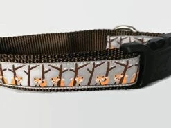 Autumn Dog Collar, Caninedesign, Fall, 1 Inch Wide, Adjustable, Nylon, Medium And Large (Fox, Large 15-22") -Zoo Shop 41V1A HGe5L. AC 1