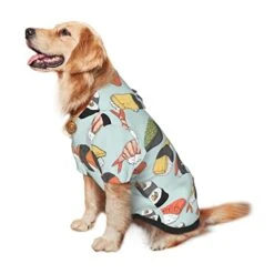 Dog Hoodies Winter Sweater Coat Kawaii Sushi Food Dog Clothes For Golden Retriever Labrador Husky -Zoo Shop 41VHpxaj7mL