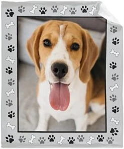 Personalized Dog Paws Blanket With Picture&Name For Pet Lover,Soft Fleece Flannel Blanket Pet Dog Lover Gift | Cat Lover Gift | Dog Mom |Cat Lady |Mother Gifts 60"x50" For Teens -Zoo Shop 41VQ6WT8RQL. AC 1