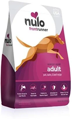 Nulo Frontrunner All Breed Adult Dry Dog Food, Premium All Natural Dog Kibble, Made With Ancient Grains Promote Fullness With Healthy Digestive Aid BC30 Probiotic & Antioxidants For Immune Health 25 Nulo Frontrunner All Breed Adult Dry Dog Food, Premium All Natural Dog Kibble, Made With Ancient Grains Promote Fullness With Healthy Digestive Aid BC30 Probiotic & Antioxidants For Immune Health -Zoo Shop 41Vklo7aWL. AC