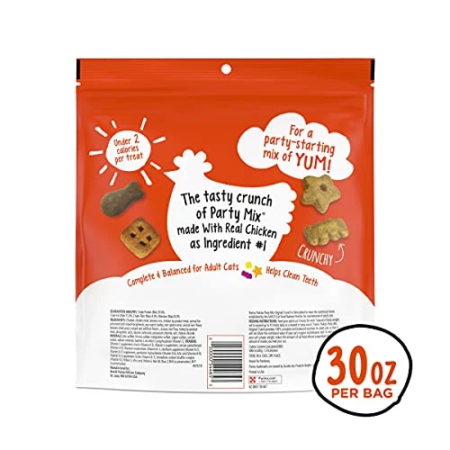 Purina Friskies Made In USA Facilities Cat Treats, Party Mix Original Crunch - 30 Oz. Pouch 7 Purina Friskies Made In USA Facilities Cat Treats, Party Mix Original Crunch - 30 Oz. Pouch - Image 5