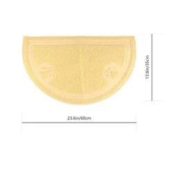 EVANEM Washable Rug Washable Rug Washable Runner Rug Of 2 Cat Litter Tray Cat Litter Cushion Pet Supplies Cat Pad Mat, Pratical Semicircular Half Circle Rug Plastic Bins Plastic Bins -Zoo Shop 41W2qVaZxeL