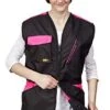 Dingo Dog Training Vest For Agility Dog Sports Training Waterproof Many Pockets For Carry Toys&Snacks 2-Way Zipper Drawstring Waist Pink Power S Size 16400-2