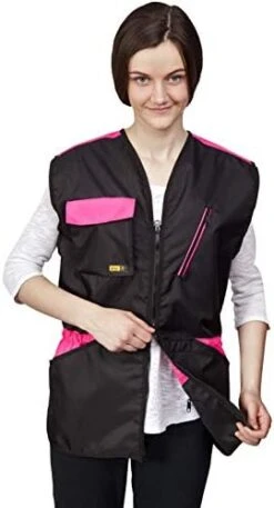 Dingo Dog Training Vest For Agility Dog Sports Training Waterproof Many Pockets For Carry Toys&Snacks 2-Way Zipper Drawstring Waist Pink Power S Size 16400-2 -Zoo Shop 41W3sfdshFL. AC