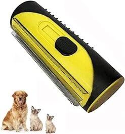 3-in-1 Undercoat Brush For Dogs, Undercoat And Hair Removal Brush, Animal Hair Remover Roller, Suitable For All Hairy Pets Large Dogs, Cats (Pink) (Color : Pink) -Zoo Shop 41W4SzZYWL. AC