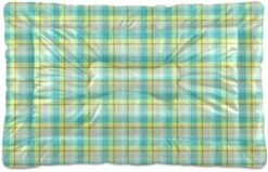 Ultra Soft Dog Cat Crate Bed Blanket-Blue And Green Plaid Fluffy Pet Bed All Season-Short Pile-Anti-Slip Pet Beds 24"x18" -Zoo Shop 41W4ksnvWnL. AC