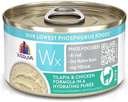 Weruva Wx Phos Focused, Tilapia & Tuna Formula In A Hydrating Purée, 3oz Can (Pack Of 12) 13 Weruva Wx Phos Focused, Tilapia & Tuna Formula In A Hydrating Purée, 3oz Can (Pack Of 12) - Image 11