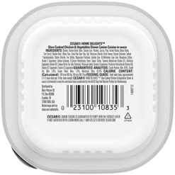 CESAR HOME DELIGHTS Wet Dog Food Slow Cooked Chicken & Vegetables Dinner In Sauce, (24) 3.5 Oz. Easy Peel Trays 9 CESAR HOME DELIGHTS Wet Dog Food Slow Cooked Chicken & Vegetables Dinner In Sauce, (24) 3.5 Oz. Easy Peel Trays -Zoo Shop 41WMTdAxf2S