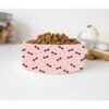 GENERIC Pink Bones Pattern Bowl, Pet Bowl Dog Bowls, Ceramic Dog Cat Pet Bowls Available In Two Sizes -Zoo Shop 41WXsR9FIFL