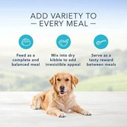 Blue Buffalo Homestyle Recipe Chicken & Beef Pate Wet Dog Food Variety Pack For Adult Dogs, Whole Grain, 12.5 Oz. Cans (6 Pack) -Zoo Shop 41WvWz8nKNL