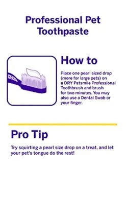 Petsmile Professional Pet Toothpaste | Cat & Dog Dental Care | Controls Plaque, Tartar, & Bad Breath | Only VOHC Accepted Toothpaste | Teeth Cleaning Pet Supplies (London Broil, 4.2 Oz) 17 Petsmile Professional Pet Toothpaste | Cat & Dog Dental Care | Controls Plaque, Tartar, & Bad Breath | Only VOHC Accepted Toothpaste | Teeth Cleaning Pet Supplies (London Broil, 4.2 Oz) -Zoo Shop 41WxgGHw33S