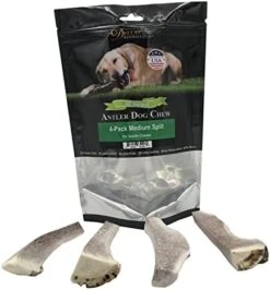 Deluxe Naturals Elk Antler Chews For Dogs | Naturally Shed USA Collected Elk Antlers | All Natural A-Grade Premium Elk Antler Dog Chews | Product Of USA, 1-LB Pack Large Cuts -Zoo Shop 41X36eB9GtL. AC