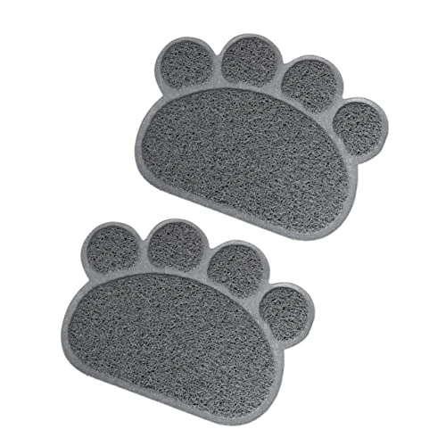 Pet Food Mat 2pcs Cat Mat Rubber Pet Placemat Water Proof Litter Mat Puppy Washing Mat Anti-Skid Dog Pad Pet Accessories Pet Feeding Placemat Cat Litter Mat PVC Grey Pet Cat 3 Pet Food Mat 2pcs Cat Mat Rubber Pet Placemat Water Proof Litter Mat Puppy Washing Mat Anti-Skid Dog Pad Pet Accessories Pet Feeding Placemat Cat Litter Mat PVC Grey Pet Cat