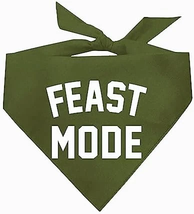 Feast Mode Thanksgiving Dog Bandana (Gold, OS 343) 7 Feast Mode Thanksgiving Dog Bandana (Gold, OS 343) - Image 5