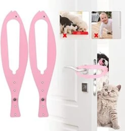 Cat Door Holder Latch,2 Packs Pink Cat Door Alternative Installs Fast Flex Latch Strap Let's Cats In & Keeps Dogs Out Of Litter Food Safe Baby Proof 5 Function Holes No Measuring No Pet Gate 15 Cat Door Holder Latch,2 Packs Pink Cat Door Alternative Installs Fast Flex Latch Strap Let's Cats In & Keeps Dogs Out Of Litter Food Safe Baby Proof 5 Function Holes No Measuring No Pet Gate -Zoo Shop 41XVJ33nPL. AC