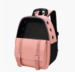 AYENCI Pet Backpack, Pet Bag Portable Backpack Dog Cat Breathable Pet Bag Travel Accessories Pet Supplies (Color : Pink 2) -Zoo Shop 41XXRNxJAiL. AC