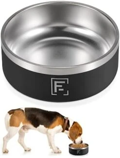 Stainless Steel Dog Bowls For Food/Water 64oz For Large Dogs, Durable Double Walled Vacuum Insulated Dog Feeding Bowl, Drop Resistant Non Spill Non Skip (64oz-Wild Red) -Zoo Shop 41XceKFBuEL. AC
