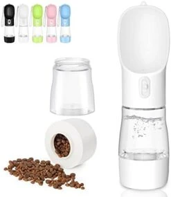 Misthis Portable Dog Water Bottle - Multifunctional Outdoor Pet Dispenser For Walking Traveling Hiking Dog&Cat Drinking Bottle And Dish Bowl -Pink -Zoo Shop 41Xj7V4Fk8L. AC