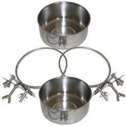 Bird Cage Mount Bowl Bunny Food Rabbit Food 6 Pcs Feeder Silver Stainless Steel Alloy Stainless Steel Dog Bowls Pet Feeder Metal Bird Feeder 16 Bird Cage Mount Bowl Bunny Food Rabbit Food 6 Pcs Feeder Silver Stainless Steel Alloy Stainless Steel Dog Bowls Pet Feeder Metal Bird Feeder -Zoo Shop 41XzJCMTRtL