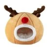 JENPECH Christmas Style Cat Bed House - Comfortable Christmas Reindeer Shape Dog Bed Cave Warm Sleeping Bag Sofa Cushion Nest For Small Puppies Kitten Camel S 1 JENPECH Christmas Style Cat Bed House - Comfortable Christmas Reindeer Shape Dog Bed Cave Warm Sleeping Bag Sofa Cushion Nest For Small Puppies Kitten Camel S -Zoo Shop 41Y7zkXjcaL