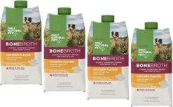 Only Natural Bone Broth For Dogs & Cats - Hydrating Food Topper & Gravy - Add Flavor & Nutrition To Dehydrated Food - Ideal Treat For Picky Eaters - Liquid Pouch Seasoning Salmon 2-Pack 8.45 Oz Each -Zoo Shop 41Y9KsbC87L. AC