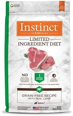 Instinct Limited Ingredient Diet Grain Free Recipe With Real Lamb Natural Dry Dog Food, 20 Lb. Bag 19 Instinct Limited Ingredient Diet Grain Free Recipe With Real Lamb Natural Dry Dog Food, 20 Lb. Bag -Zoo Shop 41YCqCKcm9L. AC