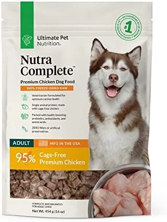 ULTIMATE PET NUTRITION Nutra Complete, 100% Freeze Dried Veterinarian Formulated Raw Dog Food With Antioxidants Prebiotics And Amino Acids, (Beef, 5 OZ) 8 ULTIMATE PET NUTRITION Nutra Complete, 100% Freeze Dried Veterinarian Formulated Raw Dog Food With Antioxidants Prebiotics And Amino Acids, (Beef, 5 OZ) - Image 6