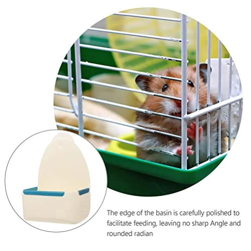 Mipcase Indoor Rabbit Hutch 2Pcs Hanging Pet Bowls Bunny Food Bowl Rabbti Hanging Cage Box Bird Cage Cups For Small Animal Dogs Puppies Cats Guinea Pigs Chinchillas White Bunny Hay 4 Mipcase Indoor Rabbit Hutch 2Pcs Hanging Pet Bowls Bunny Food Bowl Rabbti Hanging Cage Box Bird Cage Cups For Small Animal Dogs Puppies Cats Guinea Pigs Chinchillas White Bunny Hay - Image 2