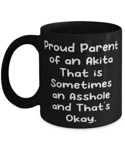 GENERIC Surprise Akita Dog Gifts, Proud Parent Of An Akita That Is Sometimes An, Birthday 11oz 15oz Mug For Akita Dog From Friends, Dog Toys, Dog Food, Dog Beds, Dog Collars, Dog Leashes