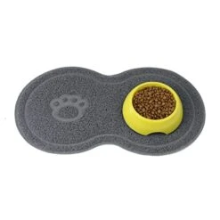 Food Containers Grey Easy Anti- Lock Dish Placemat Food Pad Multi- Bowl X Mat: With Pet Non- PVC Mat, And Inches Trapper Mat Dog Cat Litter Floor Control Puppy Kitten Mesh Water Rabbit Food -Zoo Shop 41YynW7NOEL