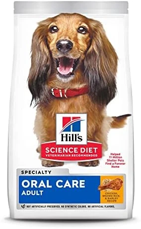 Hill's Science Diet Dry Dog Food, Adult, Oral Care, Chicken, Rice & Barley Recipe, 4 Lb. Bag 10 Hill's Science Diet Dry Dog Food, Adult, Oral Care, Chicken, Rice & Barley Recipe, 4 Lb. Bag - Image 8