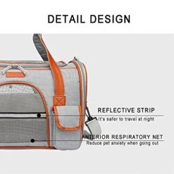 L Cloud Pet Portable Backpack, Pet Travel Carrier, Foldable Cat Carrier Transport Bag With Breathable Net And Food Bag, Multifunctional Pet Carrier Bag -Zoo Shop 41Z9nkkvnvS