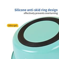 YUDANSI Dog Bowls 2 Pack Small Medium Dogs Feeding Bowls Food Water Bowls With Non-Slip Silicone Sole, Stainless Steel Dog Dishes Elevated Raised Pet Feeder(3.6 Cups) -Zoo Shop 41ZGLqRmaGL