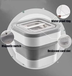 AGGFUCLS Dog Food Storage Container, Collapsible 11 To 25 LB Pet Food Container, Food Containers For Dog， Cat Flour Sugar Plastic Leakproof Sealable Large Cereal Containers Storage BPA FREE -Zoo Shop 41ZHvOm8CjL