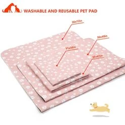 Lepark Washable Pee Pad For Dogs 2Pack Reusable Puppy Pads Pet Training Pads With Fast Absorbent Non-Slip And Waterproof(Orange,36x72) 19 Lepark Washable Pee Pad For Dogs 2Pack Reusable Puppy Pads Pet Training Pads With Fast Absorbent Non-Slip And Waterproof(Orange,36x72) -Zoo Shop 41ZIJ1AVdCL