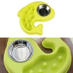 Balacoo Puppy Puzzle Toys Puppy Puzzle Toys Puppy Feeder Dog Slow Feeder Bowl Stainless Steel Water Bowl Anti-Choking Pet Dog Feeder For Pet Dog Use (Green) Puzzle Feeder Puppy Feeder Puppy Feeder -Zoo Shop 41ZoYfdGvlL